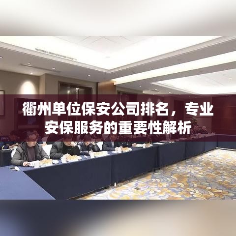 衢州单位保安公司排名，专业安保服务的重要性解析