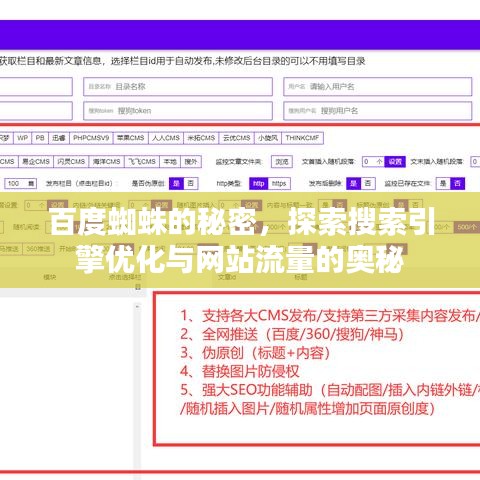 百度蜘蛛的秘密，探索搜索引擎优化与网站流量的奥秘