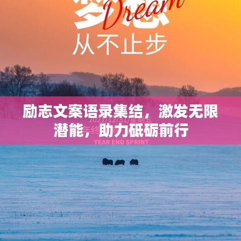励志文案语录集结，激发无限潜能，助力砥砺前行